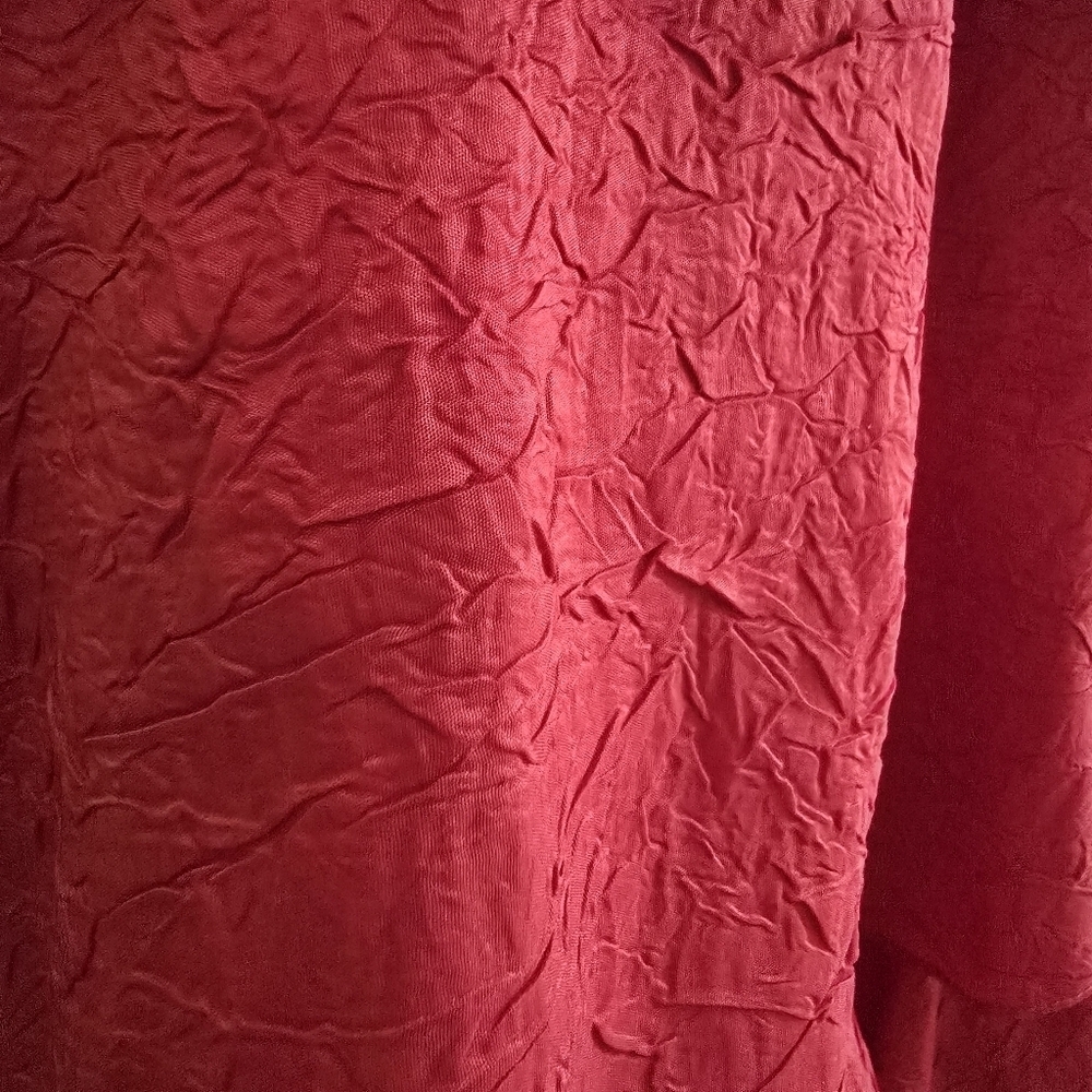 Tony Bowls Paris - Fabulous Red Strapless Vintage Gown with Ruffle Details - Picture 10 of 16